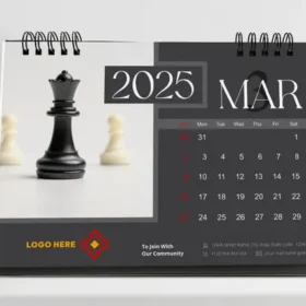 A5 Desktop Calendar (Landscape)